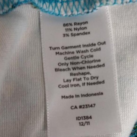 Talbots Dress Colorful Blue Green Paisley Sheath Dress 3/4 sleeve size 10 - Picture 5 of 8